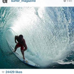 lasirena-surfcosta:  Came across 2 awesome things on insta today from the #surfcosta fam and had to repost both.. @mvgleason on @surfer_magazine ‘s insta #25klikes #nbd #surfer #surfing 