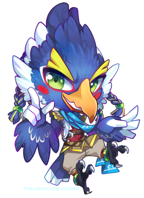 I did these earlier in the year for AZ. ;;; I wanna draw more of Revali and the other Rito T_TI curr