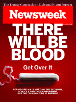 mediamattersforamerica: “Newsweek’s latest cover makes a bold statement about periods — and how talking about them shouldn’t be considered bold at all, since they are a normal and necessary bodily function for half of the world’s population.” 