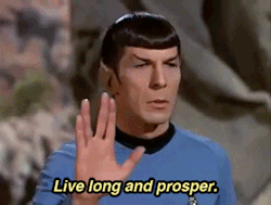 negativefade:  popmech:Leonard Nimoy Dies at Age 83Good night, Mr. Spock.  Peace, and long life, Mr Spock. -.-