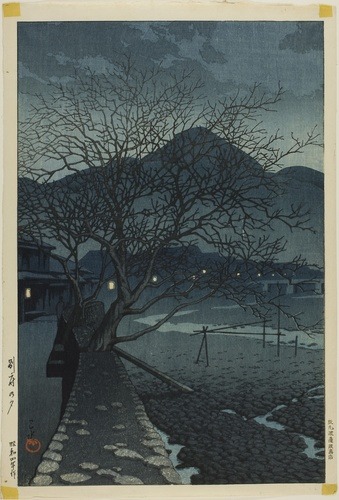 aic-asian: Evening in Beppu (Beppu no yu), from the series “Souvenirs of Travel, Third Series (Tabi 