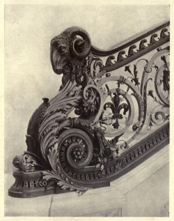 krampussymaybe: archimaps: Detail of the bronze stairway, Château de Chantilly 