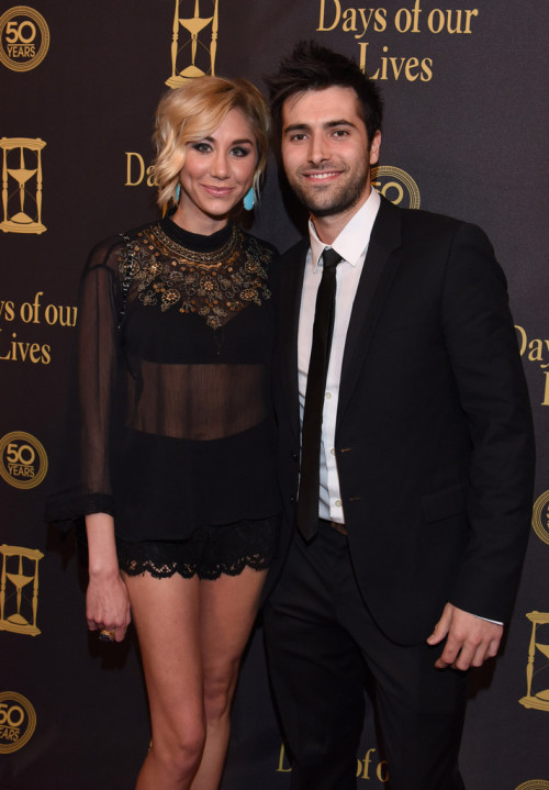 HQ: Freddie Smith and Alyssa Tabit attend the Days Of Our Lives’ 50th Anniversary Celebration 