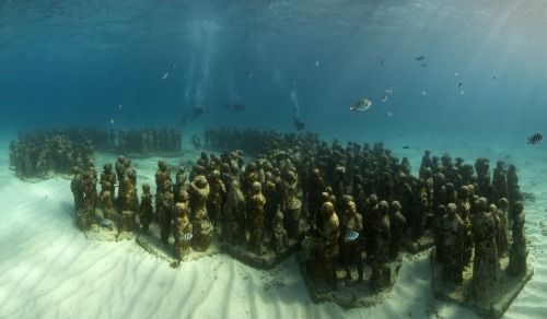 The Cancun Underwater Museum.