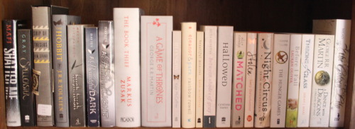 books-glorious-books:  tilly-and-her-books:  I tried to make my shelves rainbow which kinda failed and I gave up halfway through because there were too many books. Now I’m stuck with a pile of books on the floor and a few empty shelves…I’m going
