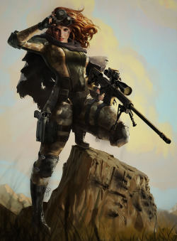 Sniper girl by dustsplat 