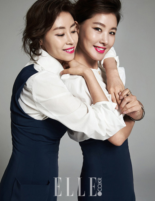 PARK JIN YOUNG and PARK HYE JINFOR ELLE