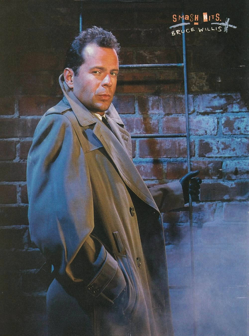 <p>Bruce Willis poster from Smash Hits magazine October 1987</p>