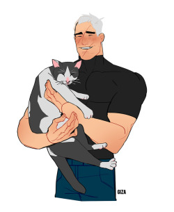 gartblog:  Jack holding  Leroy  commissioned by @ warcey! Thank again for the support! 