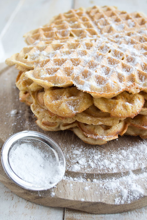 fullcravings:Grain Free Almond Butter Waffles