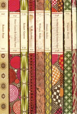 bewarethebibliophilia:  Lovely Penguin paperback spines, ca. 1963–64. 