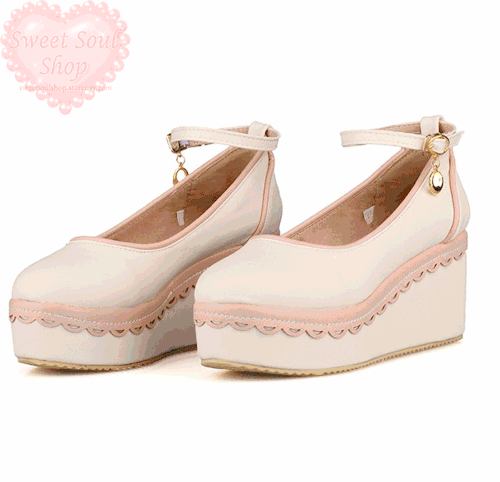 pastel-cutie:  Lovely Pastel Charm Platforms at Sweet Soul Shop. ♥ You can use the code “pastelcutie” at checkout for 10% off your order when you spend โ.00 or more~! 
