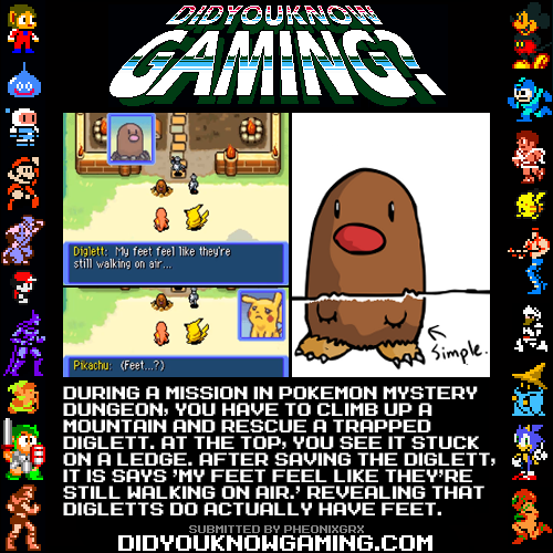 didyouknowgaming:  Pokemon Mystery Dungeon. http://www.youtube.com/watch?&v=pjyPNVg7dRU 