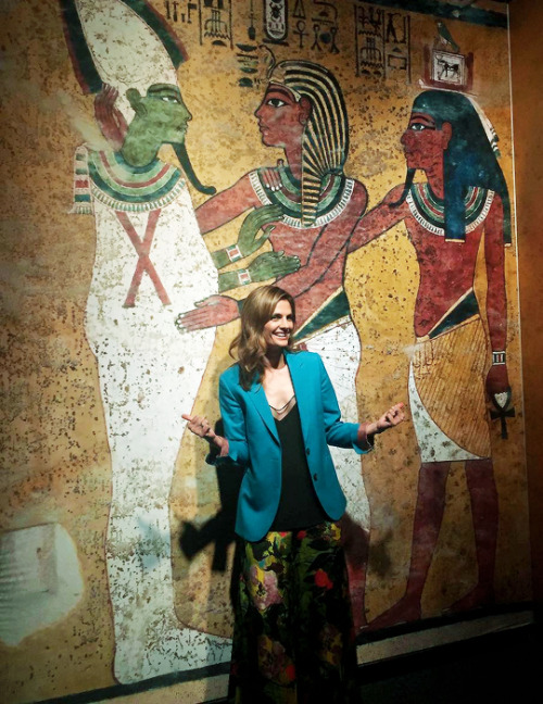 katebeckett:drstanakatic: Fun morning Hanging out with #KingTut and the ancients…. They were 