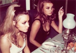 the60sbazaar:  Sharon Tate and Barbara Bouchet