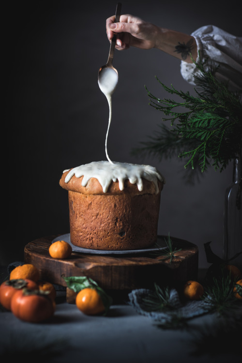 sweetoothgirl: Panettone with Mascarpone Glaze