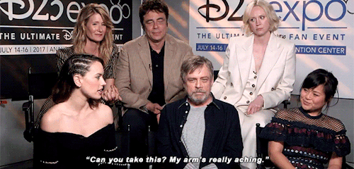 dailyrey:What are Rey & Luke’s first words in The Last Jedi?