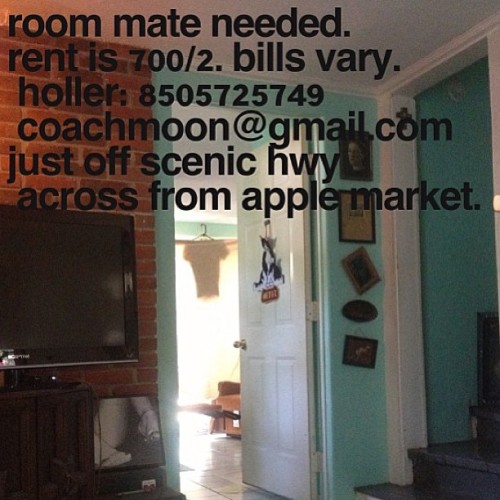 #regram room mate still needed. apply within. (at hotel moon)