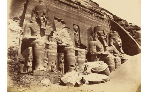 The Temple of Abu Simbel c.1880s &amp; 1967Created by Pharaoh Ramses II over 3000 years ago, con
