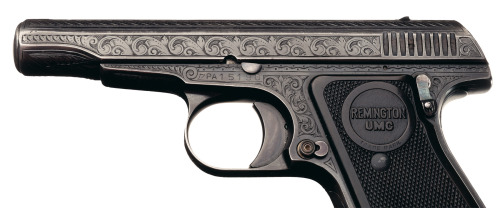 Rare factory engraved Remington Model 51 semi automatic pistol.  Manufactured in 1919.Estimated Valu