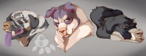 wolfen107: clubsofmeloncholy: big lion head 3 pit-bar designs being sold on fa and 2 new lubarchen d