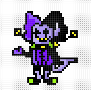 This Time, I Decided To Make The Jevil Sprite My Way. I Hope You Liked Uwu