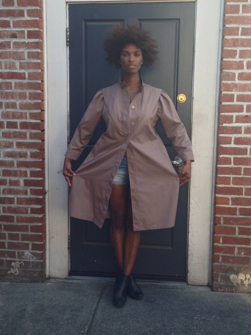 Vintage Gray Full Length Trench Coat Ari Fitz, Oakland, CA Submitted by: Hella Thrifty 