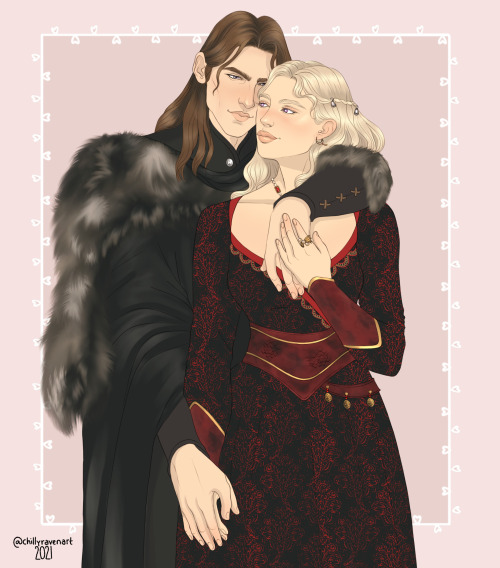 Jon Snow x Daenerys Targaryen by @chillyravenart“What is honor compared to a woman’s love? Wha