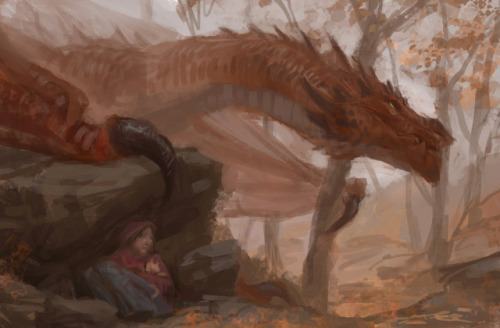 caraidart:“Autumn Lord”, thumbnail for an illustration that I hope to finish in detail s