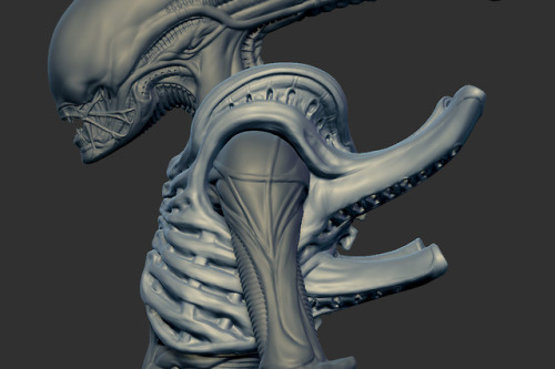 Alien Redesign - WIP Update 5.5 - New Torso ComparisonDecided to go with a more slim design for the 