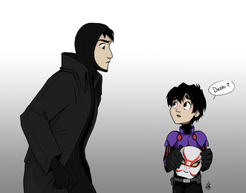 Another Commission for @greensword101!Young Hiro unmasking Yokai Tadashi –/my heart/ Thank you