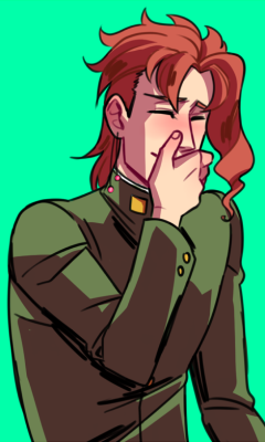 mustachossom:  important   ova kakyoin   redraws