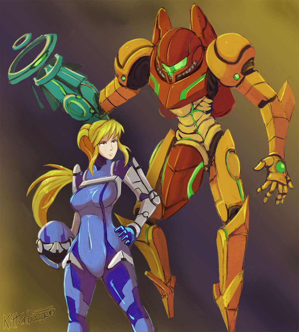 kittenboogers:  Request for Samus in Zone of Enders inspired attire, and the suit
