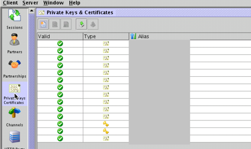 EXTOL Secure | Certificates screen shot
