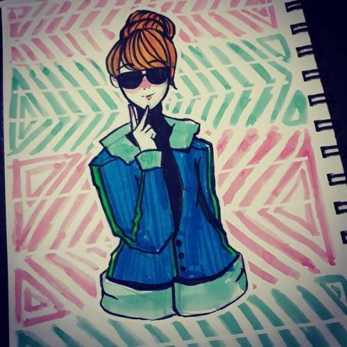 Its a slow day…its pretty fail but i cant tear it out soo…. #doodle #sketch #sketchboo