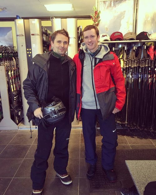 Matt with Jeremy Abottx #FBF to meeting Matt Bellamy in my hometown. I was really trying to keep my 