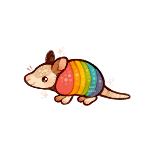 spicymochi: rainbow armadillo