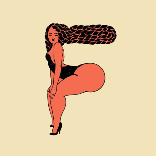 exhibition-ism:  You have to follow along with illustrator Jade Schulz’s daily video vixen dropcap alphabet - i’m quite partial to “F”. Follow her progress here and see more on her website here. 