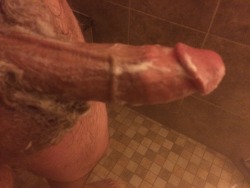 horny26thickcock:  I love stroking my thick cock in the shower looking at my sexy followers pics and vids! Keep the requests and submissions cumming!! My kik is horny26tc if Yall want vids or personal pics Don’t be shy :)