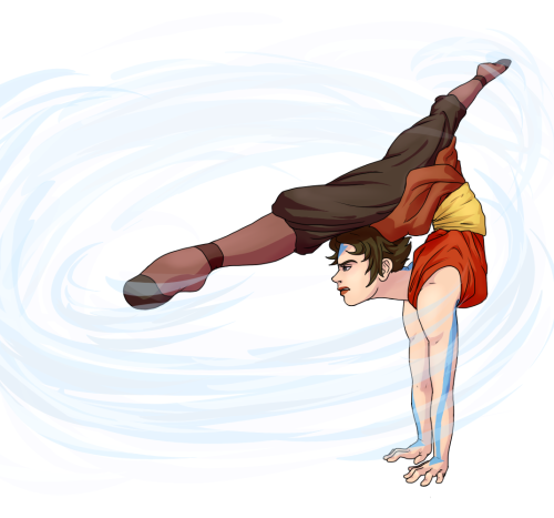 kamdensl:
“ Sudrien commissioned me for a second picture depicting Kanaya as a contortionist, but this time, it was for Benderstuck!Kanaya. This was a cool opportunity to show how she could use contortion and flexibility for her airbending. Thanks...