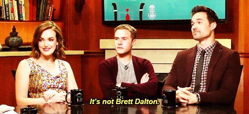 allagentsofshield:  Clarifying after calling Brett handsome.