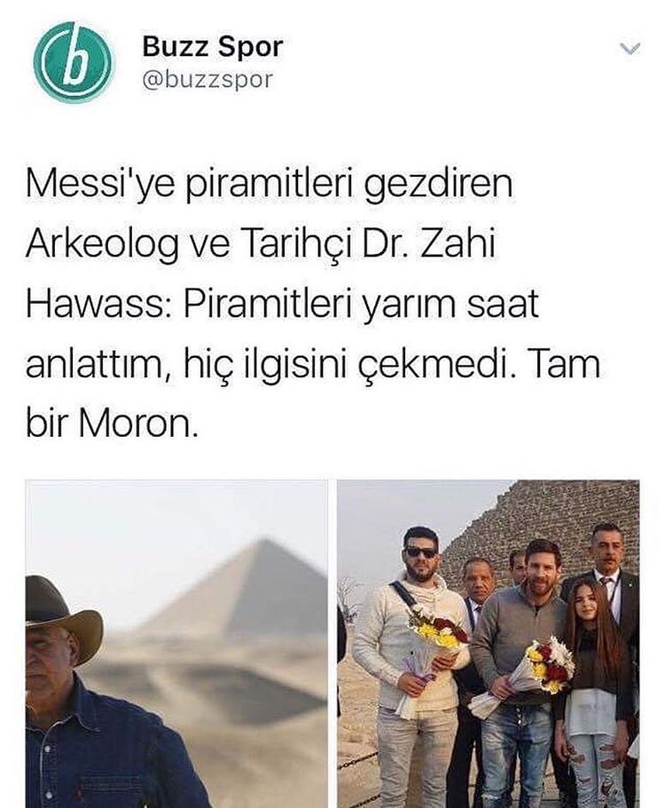 Messi'ye piramitleri...