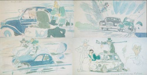 lupinviii:watercolor concept sketches from Hayao Miyazaki’s ‘Lupin the Third: The Castle of Cagliost