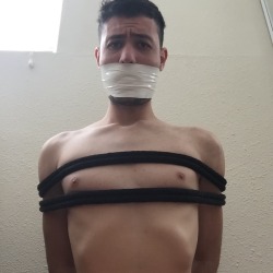 hotandbotheredthings:Just some quick bondage pics