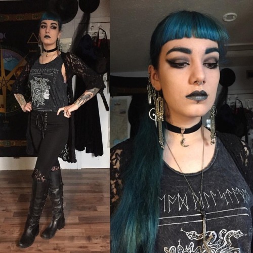 thegothicalice: Casual witchy style Top from Sovrin, pants from Dollskill, everything else thrifted.