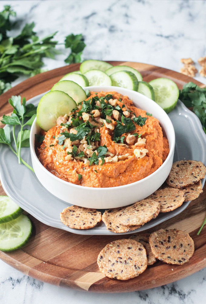 Roasted Carrot White Bean Hummus