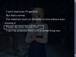 impetuousraikoh:  screamformyicecream6669:  &ldquo;People die when the’re killed.&rdquo; Oh, sweet sweeet Fate Stay Night.   Someone isn’t paying attention to the plot. OR TO LINES THAT ARE ON THE SAME IMAGE. LIKE THE ONE LITERALLY IMMEDIATELY AFTER