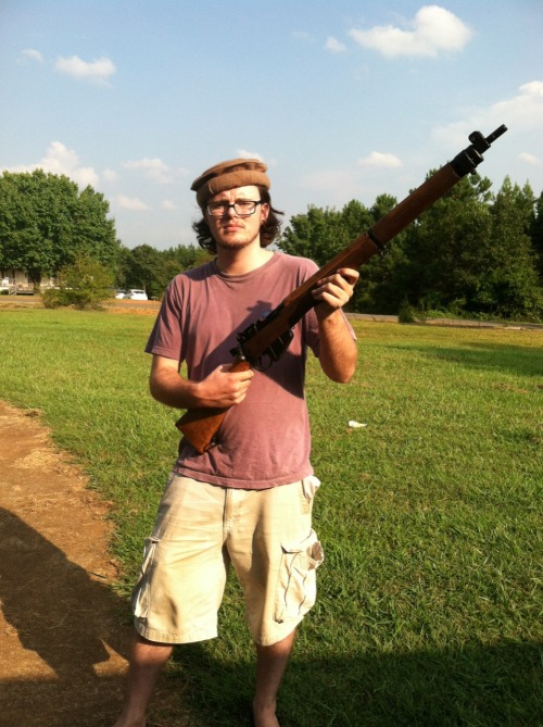 Alright. Here&rsquo;s a pic of me with my enfield after the refinishing. And of course one by itself