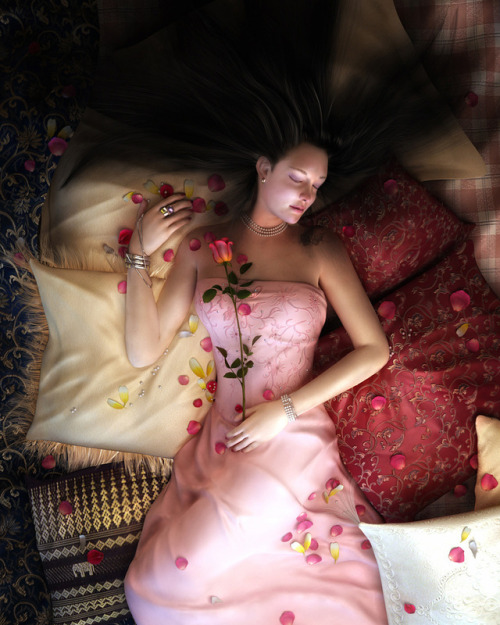 Sleeping Princess - artwork by triayami