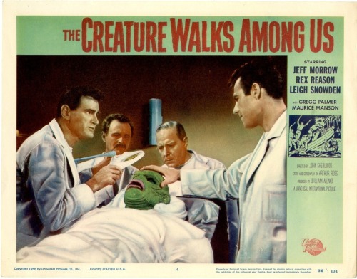 The Creature Walks Among Us  lobby cards